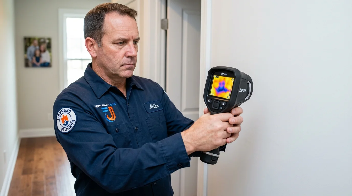 Thermal imaging leak detection by Johns Plumbing LLC in Indiana